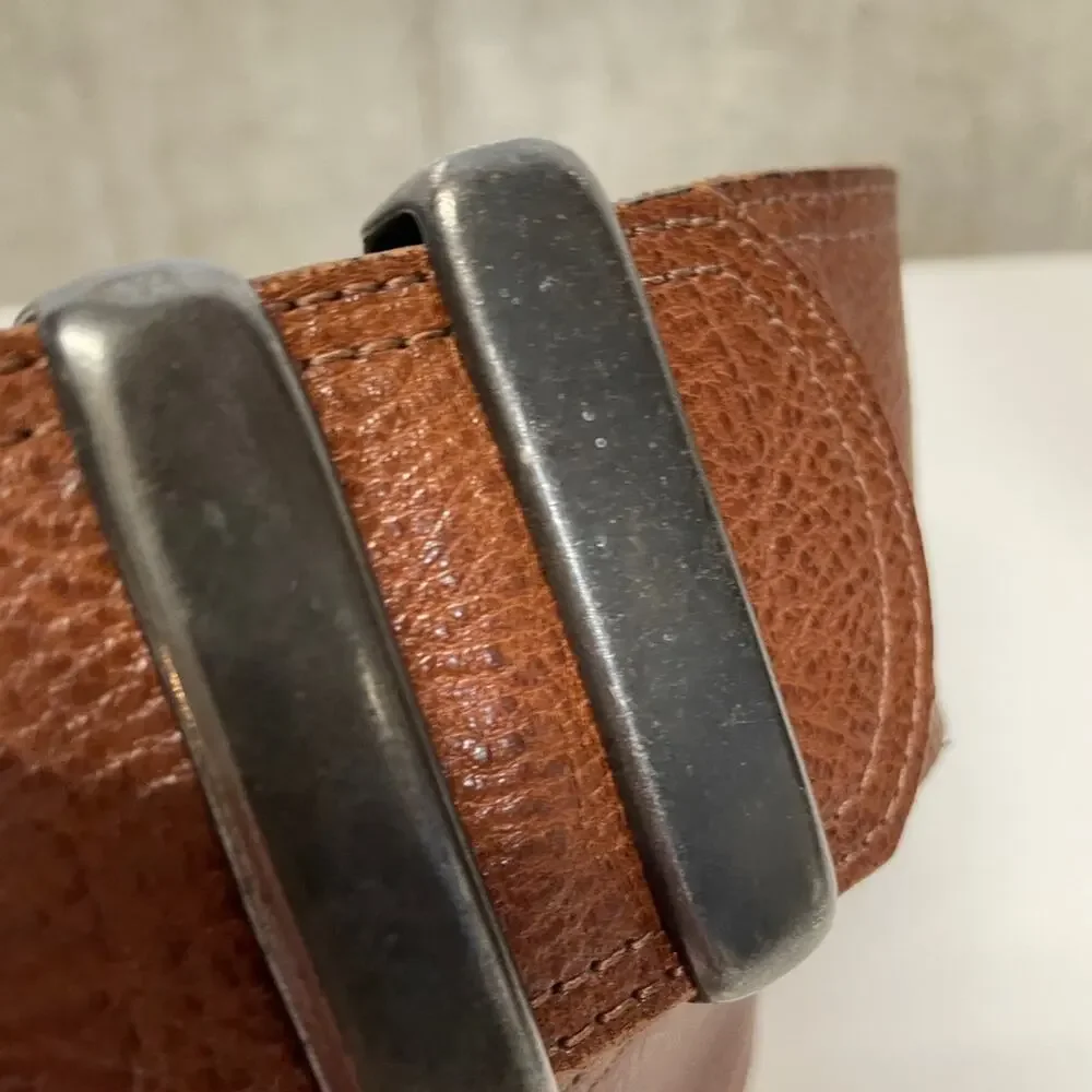 Vintage Comme Des Faus Brown Leather Belt‎